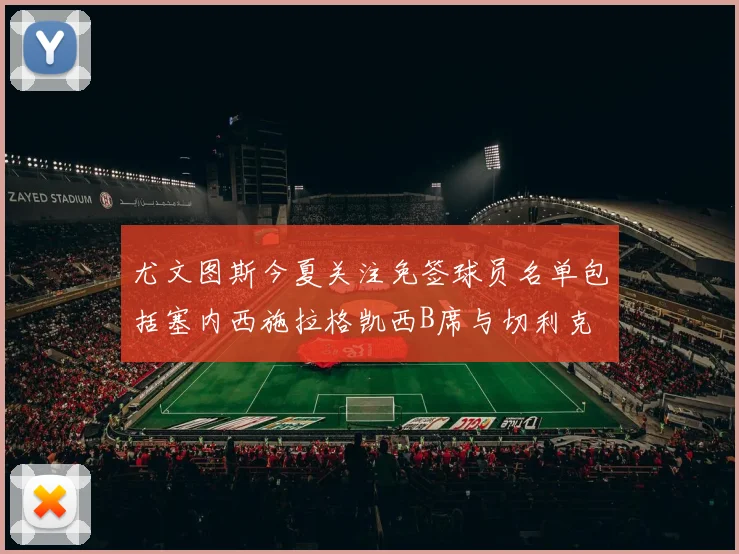 尤文图斯今夏关注免签球员名单包括塞内西施拉格凯西B席与切利克